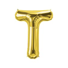 Realmax T Foil Balloon - Gold - One Size