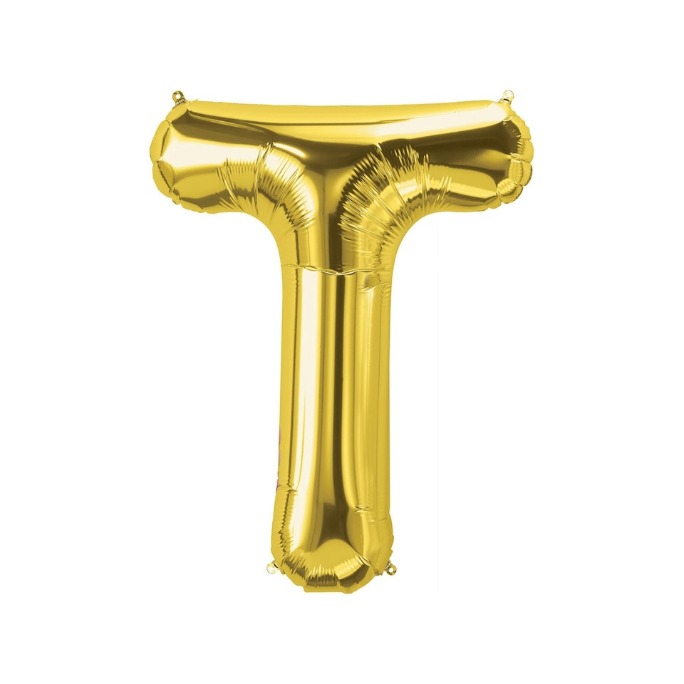 Realmax T Foil Balloon - Gold - One Size