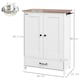 image 7 of PawHut Dog Feeding Station with Storage, Pet Feeding Station with Dog Bowls White | 80H x 60W x 35D cm