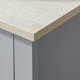 image 8 of kleankin Bathroom Under Sink Cabinet with Adjustable Shelf, White, Grey Grey | Grey