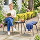 image 8 of Outsunny 3-Piece Outdoor Bistro Set Patio Furniture for Garden, Balcony