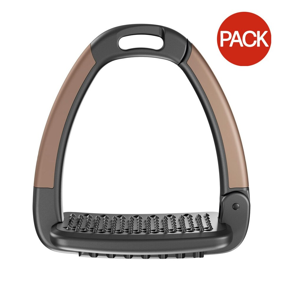 image 1 of Horsena Swap Stirrup Cover (Pack of 4) - Dark Bronze - One Size