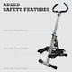 image 8 of HOMCOM Foldable Stepper Adjustable Step Machine w/ Handlebar LCD Display, White