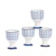 image 1 of Nicola Spring Hand-Printed Egg Cups - 5.5cm - Navy - Pack of 4