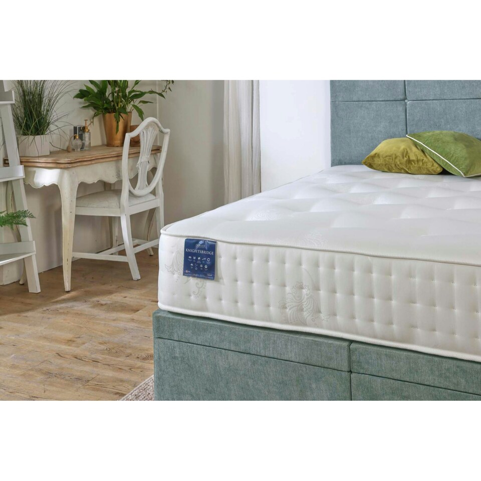 image 1 of Knightsbridge 2000 Pocket Sprung Mattress 25cm Small Single White | Small Single