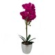 image 1 of Orchid Artificial Dark Pink Silver 50cm Phalaenopsis