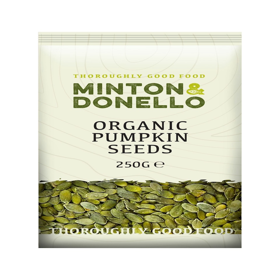 image 1 of Minton & Donello Organic Pumpkin Seeds 6 x 250g