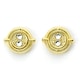 image 1 of Official Harry Potter Time Turner Gold Plated Stud Earrings WES0100