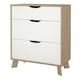 image 3 of Ikast Chest 3 Drawers in Jackson Hickory and White