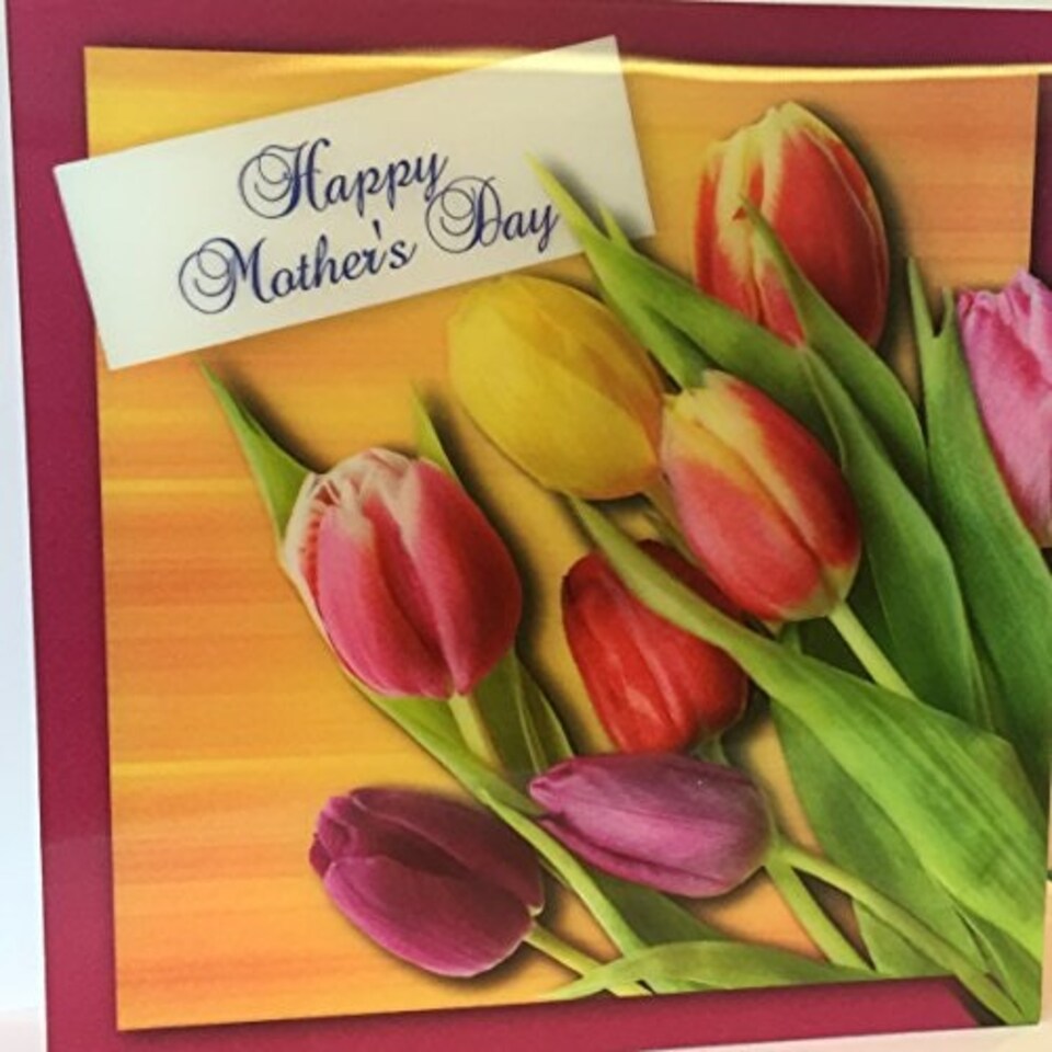 image 1 of 3D Holographic Anyone Happy Mother's day, Mother's day Greetings Card