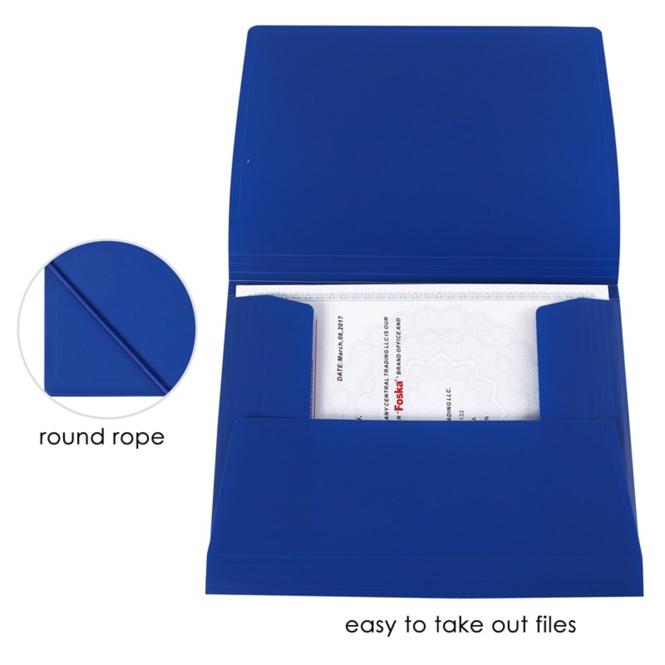 image 1 of A4 Spread Bag Folder with Elasticated Closure