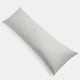 image 5 of OHS Matte Velvet Pinsonic Long Body Pregnancy Soft Plush Cosy Body Bolster Pillow Cushion Grey | 45 x 135cm
