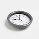 image 4 of OHS Small Round Vintage Decor Home Office Wall Clock, 14cm - Grey