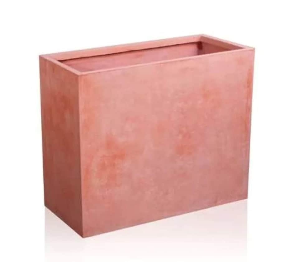 image 1 of Primrose Terracotta Fibrecotta Tall Trough Planters Set of 2 76cm Planters