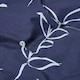image 3 of Homescapes Blue Leaf Digitally Printed Cotton Duvet Cover Set - Super King | Blue | Super King