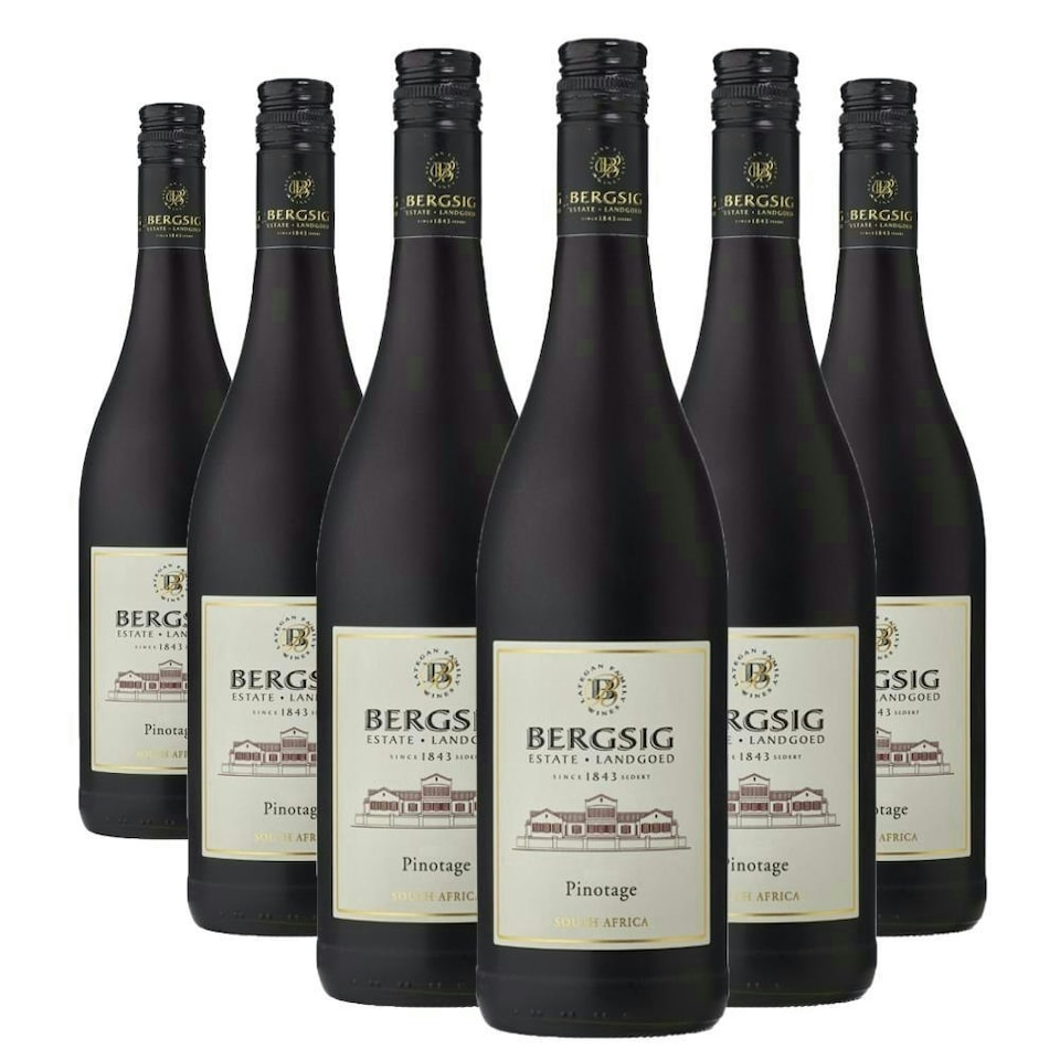 Case of 6 Bergsig Estate Pinotage 75cl Red Wine