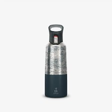 Decathlon 0.8 L insulated stainless steel flask 900 with quick-release cap for hiking