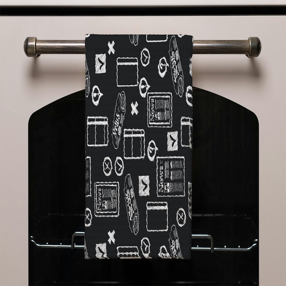 image 1 of press and media symbols (Kitchen Towel)
