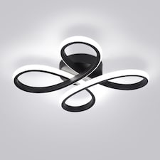 Modern LED Ceiling Light Black