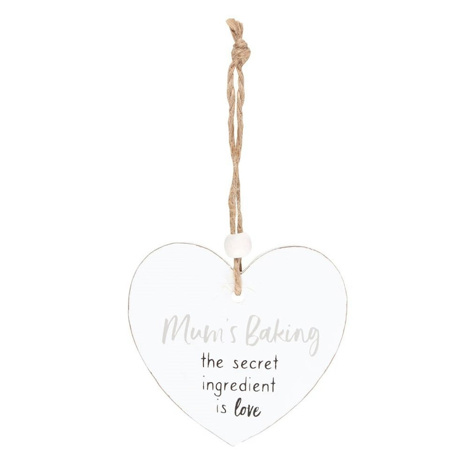 image 1 of Something Different Mum´s Baking Secret Ingredient Hanging Sentiment Sign - White - One Size