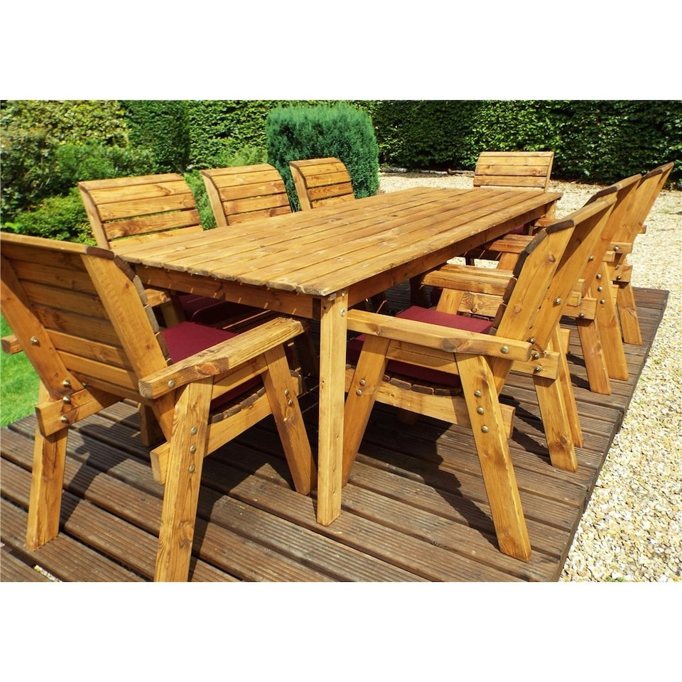 image 1 of Traditional Eight Seater Rectangle Table Set