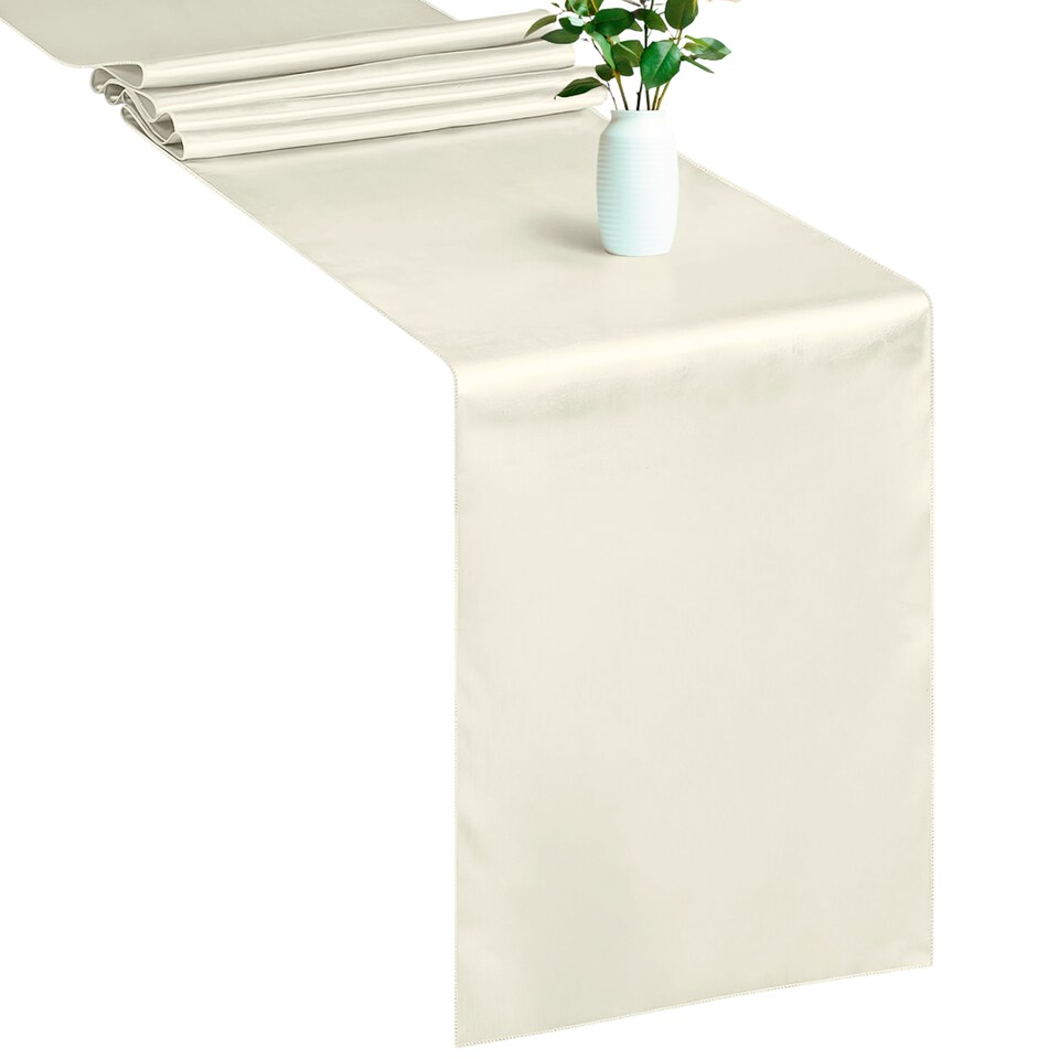 image 1 of Satin Table Runner for Dining Table - 11 x 108 Inch