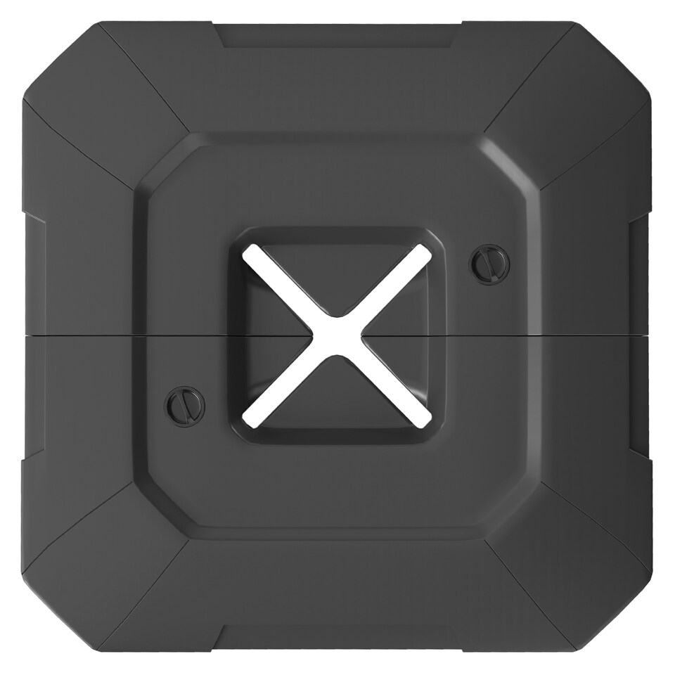 image 1 of Outsunny Umbrella Weights for Cantilever Parasol, 2 PCS Parasol Base Weights | Black | Black | 101L x 101W x 12H cm