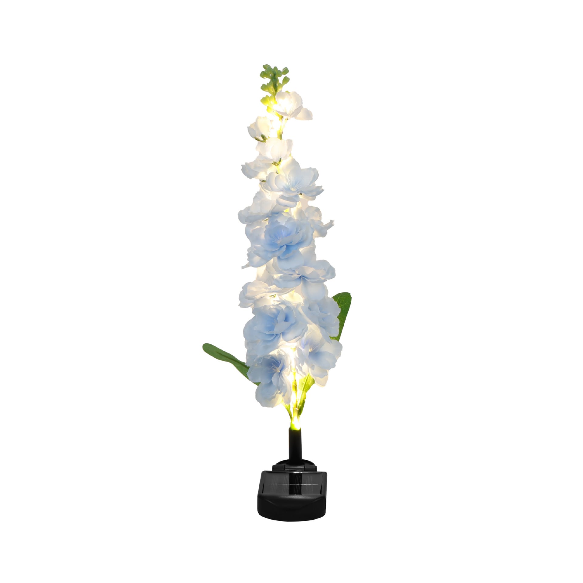 Gardenwize Solar Blue Delphinium Stake Light - 20 LED Garden Flower Light