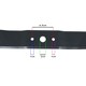 image 6 of SPARES2GO Cutter Blade compatible with Mountfield Lawnmower (46cm / 18")