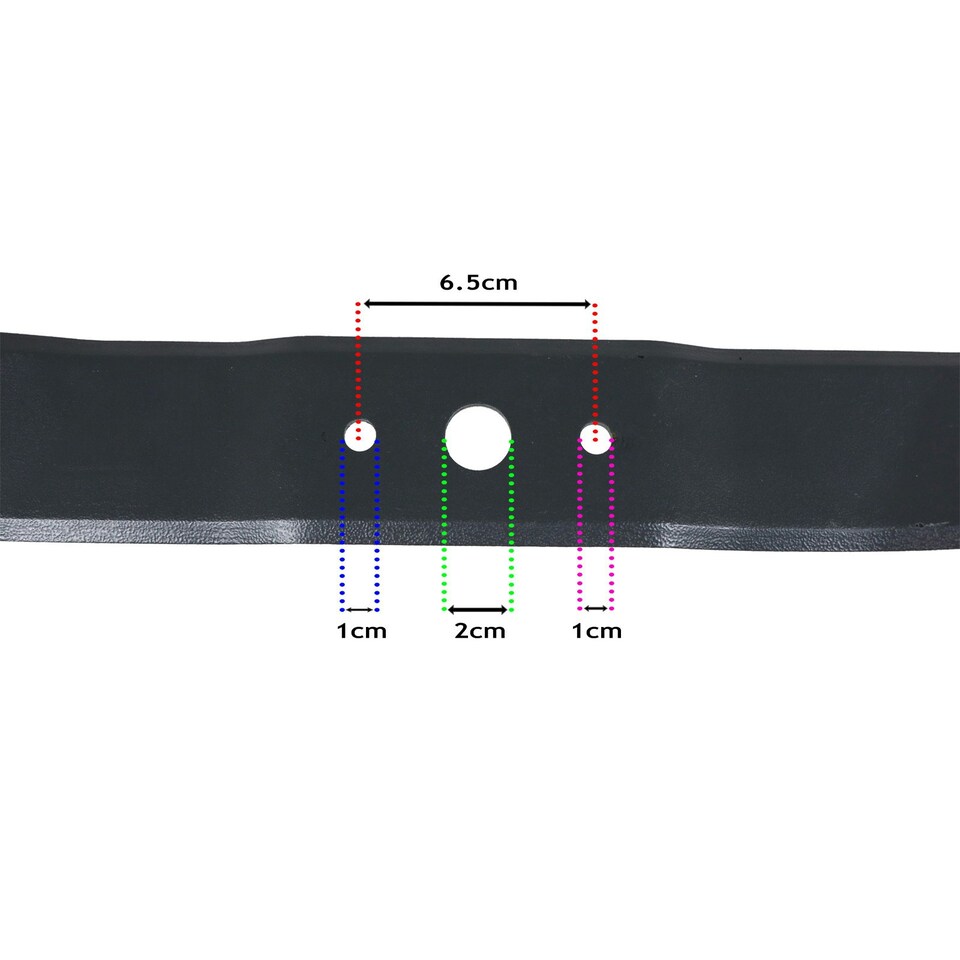 image 1 of SPARES2GO Cutter Blade compatible with Mountfield Lawnmower (46cm / 18")