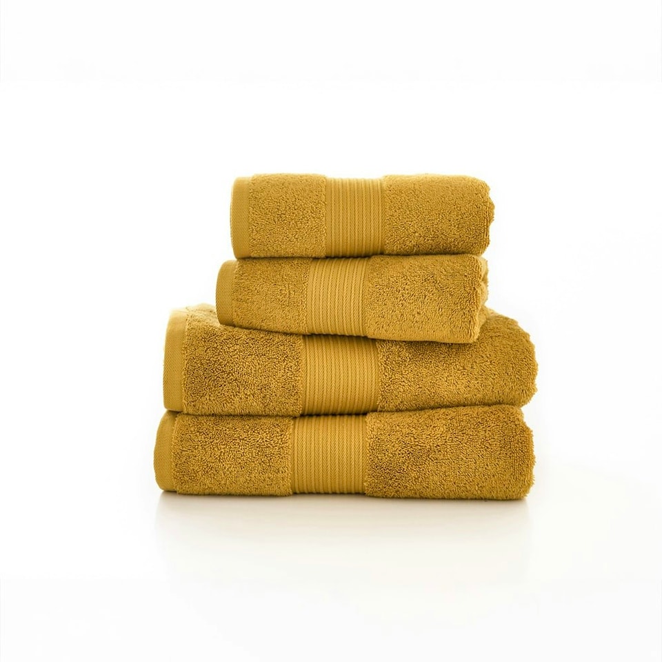 image 1 of Bliss 650gsm Pima Cotton Supersoft Fluffy Towels Multi | Saffron | Bath sheet