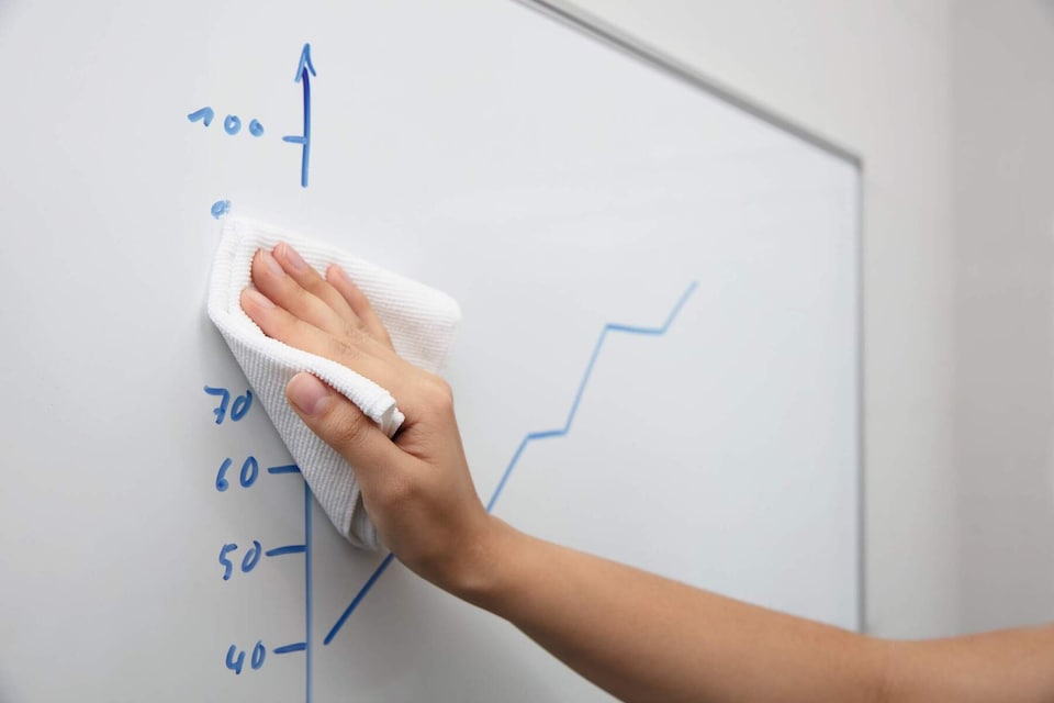image 1 of Durable Streak-Free Whiteboard Cleaning Spray and Microfibre Cloth Kit | 250ml
