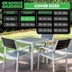 image 4 of Gracious Gardens Square 150x150x75cm Waterproof Garden Furniture Cover | Black | Black | 150x150x75cm | 1