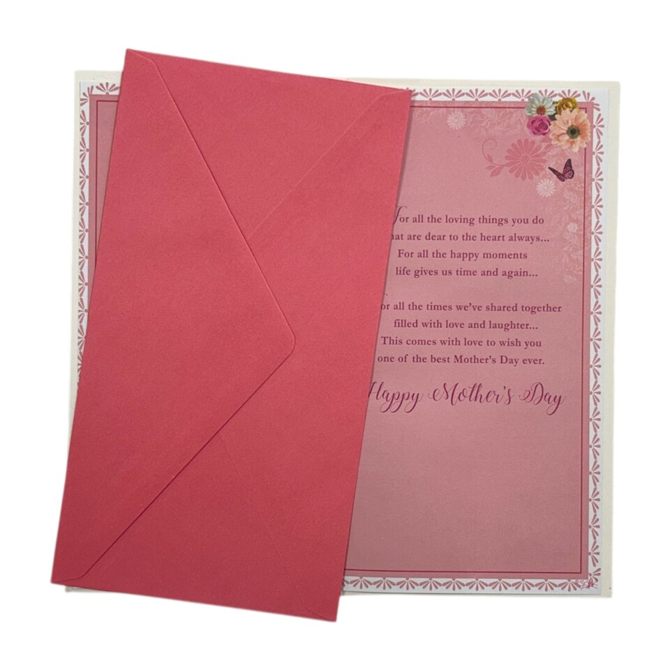 image 1 of To The Woman In My Life Flowers Design Mother's Day Card