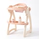image 1 of BiBi Doll Baby Doll High Chair Feeding Set Nursery Toy Peach Cream Role Play Accessories