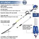 image 2 of Hyundai 52cc Long Reach Petrol Pole Hedge Trimmer/Pruner | HYPT5200X
