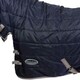 image 3 of Weatherbeeta Comfitec Medium/Lite 210d Channel Quilt Combo Neck Stable Rug - Navy/Silver/Red - 5 ft 9