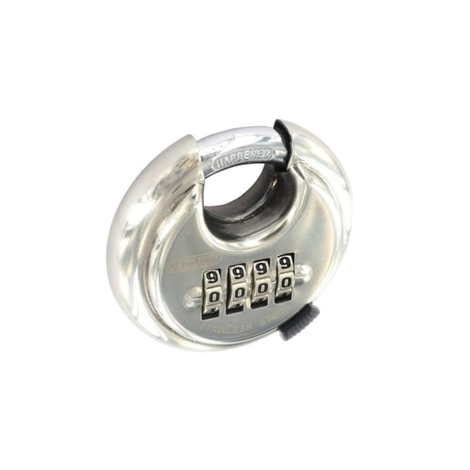 Securit Stainless Steel Combination Padlock - Silver - 70mm