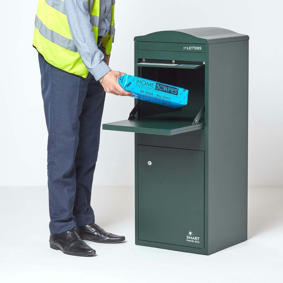 image 1 of SMART PARCEL BOX® Large Curved Top Front Access | Green | 1
