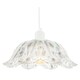 image 2 of Modern Scallop Rimmed Moulded Clear Glass Pendant Ceiling Light Shade