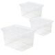 image 4 of 1 x 20L Strong Clear Multipurpose Transparent Storage Container Complete With Lid Ideal For Home & Office Use Clear