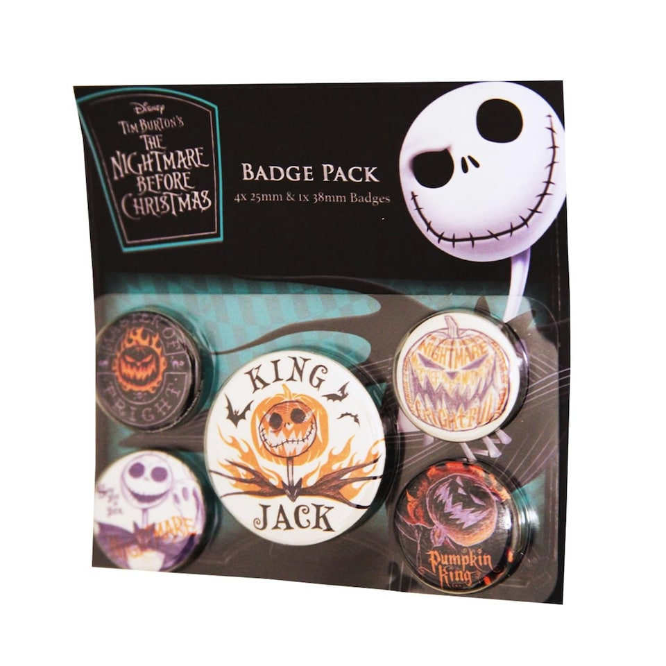 image 1 of THE NIGHTMARE BEFORE CHRISTMAS (COLOURFUL SHADOWS) BADGE PACK - BADGES - BP80782