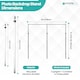 image 2 of Portable Pipe & Drape Frame, Backdrop Stand Set for Weddings - 4m x 8m