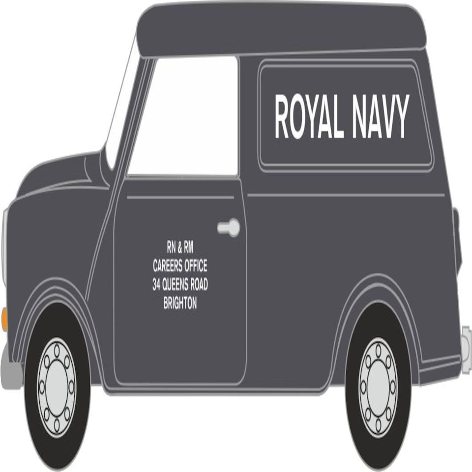 Oxford Diecast Mini Van Royal Navy