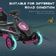 image 6 of HOMCOM Children Pedal Go Kart, Raving Go Kart with Adjustable Seat, Inflatable Tyres, Shock Aborb, Handbrake, for Ages 5-12 Years - Pink