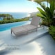 image 8 of Sun Lounger Sofia - 6-step adjustable backrest, thick padding, UV-resistant Grey