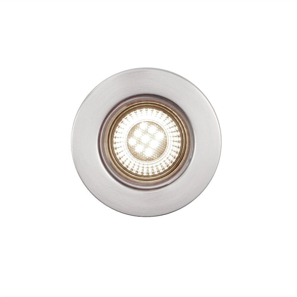 image 1 of Set of 10 Satin Nickel Fire Rated 6W LED 4000K Recessed Downlights