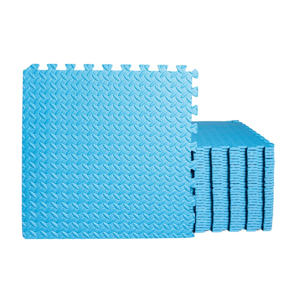 image 1 of Samuel Alexander Blue 16 Piece EVA Foam Floor Protective Tiles / Mats 60x60cm Each