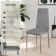image 2 of Dining Chairs - high backrest, padded, synthetic leather | Grey | grey | 4
