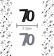 image 6 of 70th Birthday Confetti Black & Silver 1 pack x 14 grams birthday decoration Foil Metallic 1 pack
